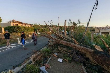 Tornado tears through French village, leaving dozens hurt and homes ravaged