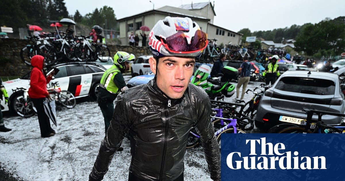 Vuelta a España: giant hail forces stage three abandonment in Pyrenees