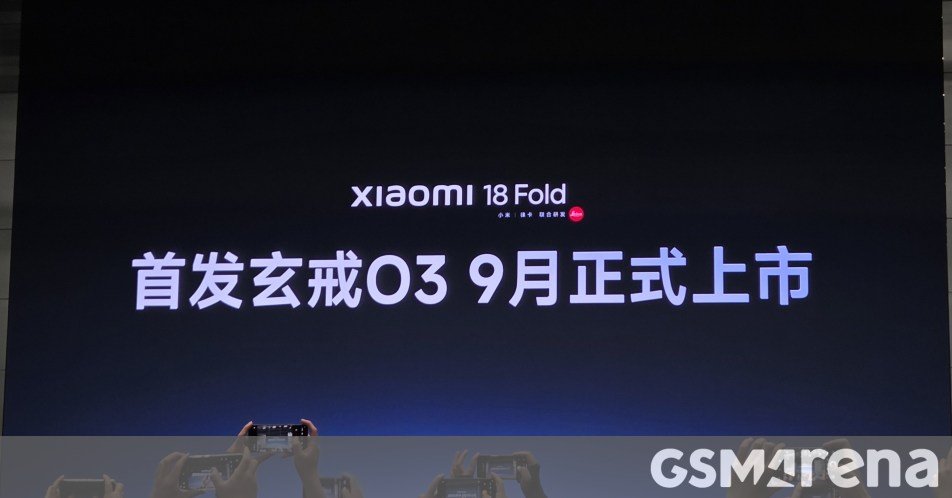 Xiaomi 18 Fold is officially coming in September with the monstrous Xring O3 chipset