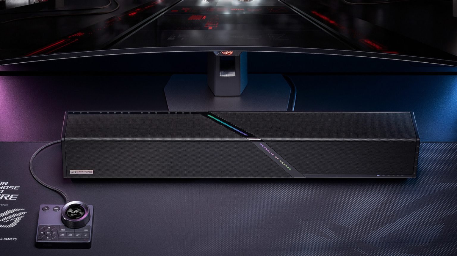 ASUS' first gaming soundbar is now available in the US for $600