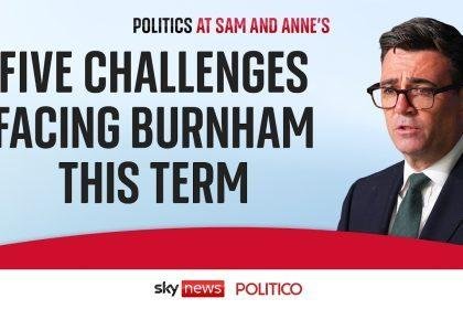 The five challenges facing Andy Burnham this term: Politics at Sam and Anne's