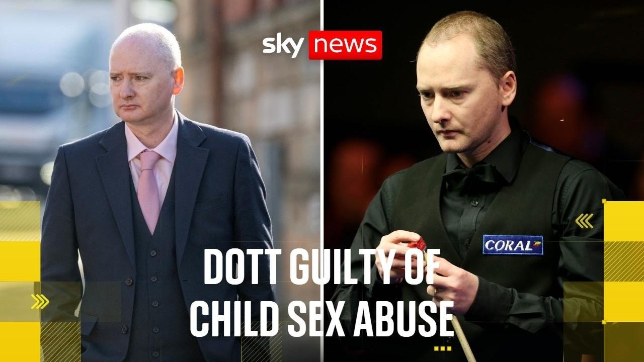 Ex-world snooker champion Graeme Dott guilty of child sex abuse