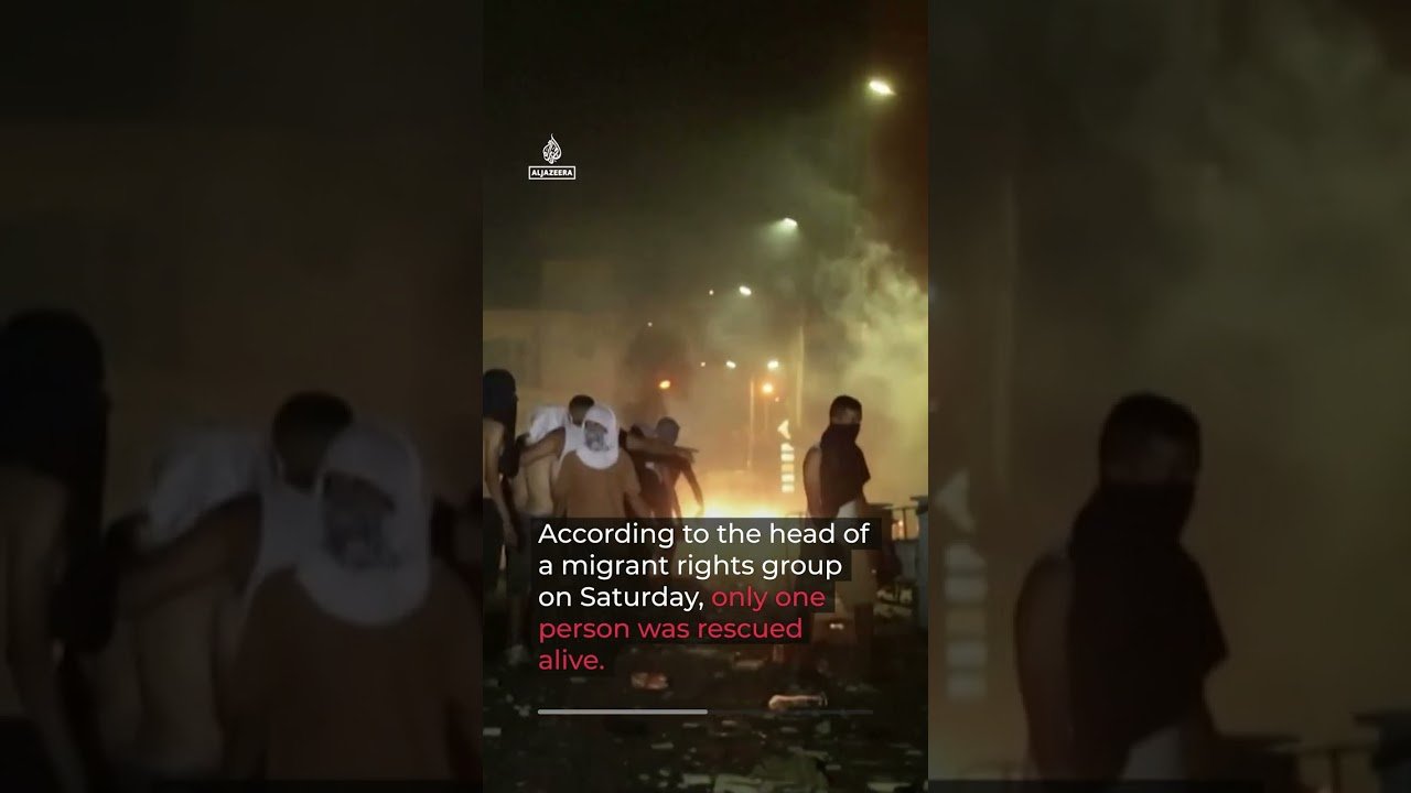 Tunisia protesters march after deadly migrant boat sinks | AJ #shorts