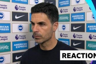 'It's a big lesson to learn' - Arteta on 'painful' Brighton defeat
