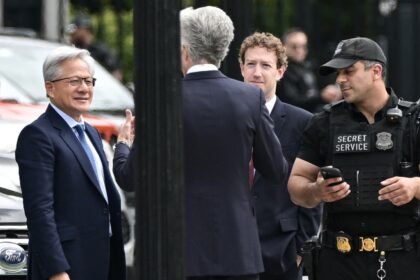 Tech leaders arrive at White House for AI luncheon with Trump
