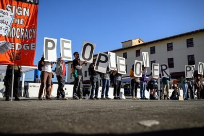 ‘Let workers have a say’: Protesters target OpenAI conference