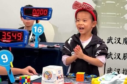 Watch: Six-year-old girl breaks women’s Rubik’s Cube world record