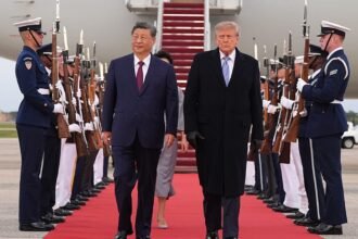 US President Trump offers grand welcome to his Chinese counterpart Xi Jinping