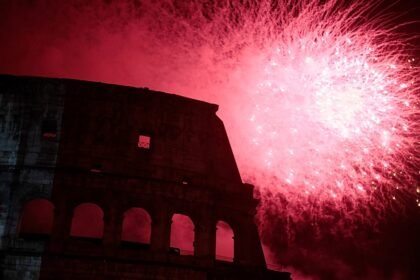 Rome’s Colosseum glows pink for breast cancer prevention campaign