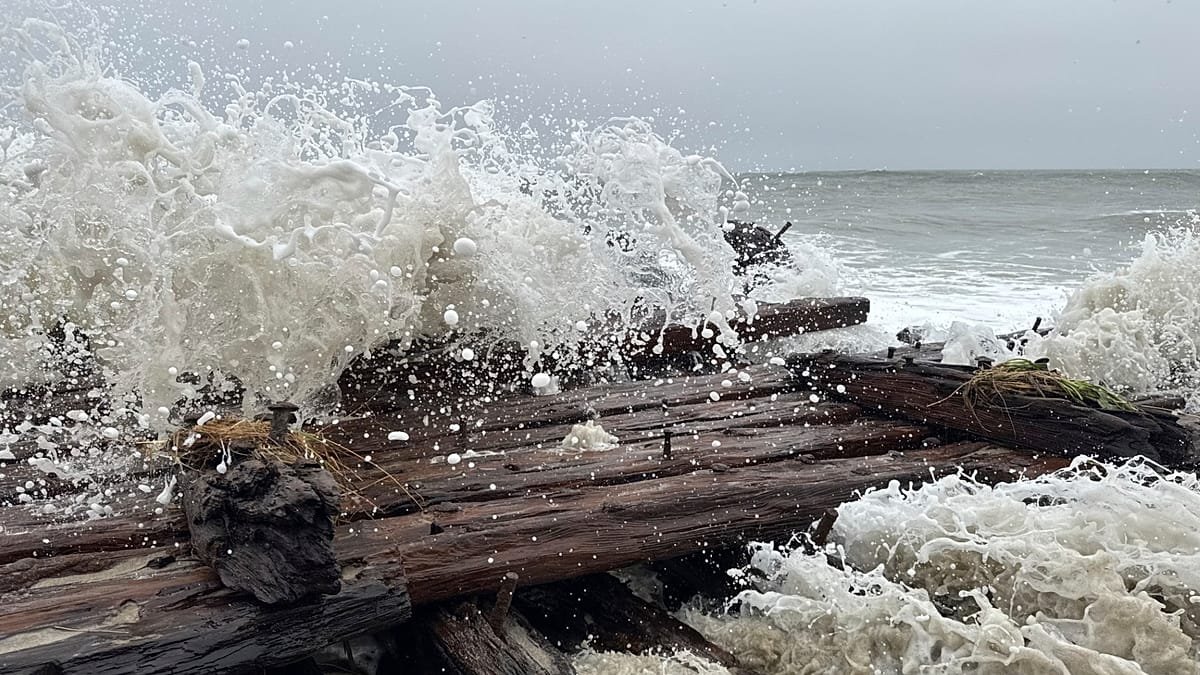 Powerful nor’easter uncovers 19th-century shipwreck on US island