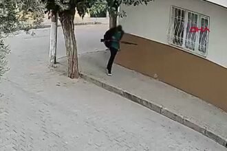 Turkey school shooting: CCTV footage of the gunman
