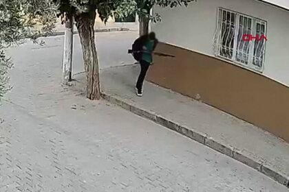 Turkey school shooting: CCTV footage of the gunman