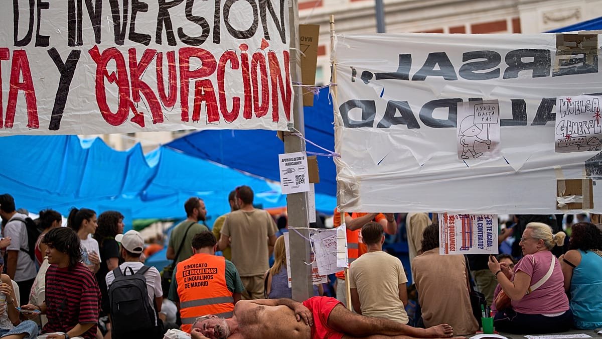 Watch: mass Madrid protests over Maricarmen eviction and housing crisis