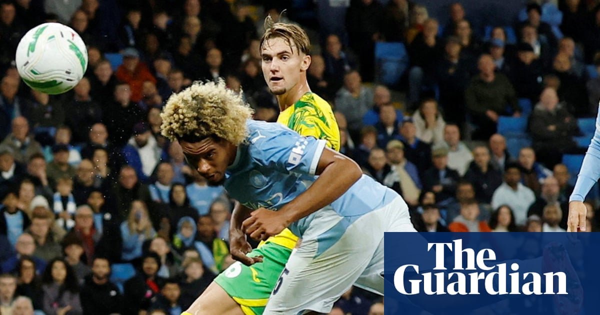 Floyd Samba’s debut double lifts Manchester City to Carabao Cup win over Norwich