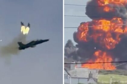 What we know after video shows moment of RAF training jet crash