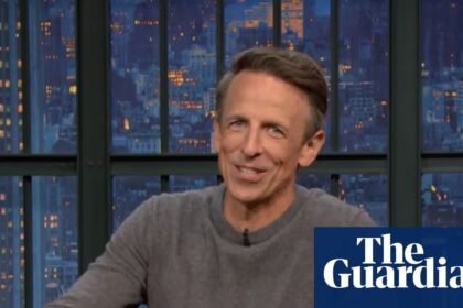 Seth Meyers on Trump canceling $1bn in federal funds: ‘Is he adding a waterslide to the reflecting pool?’