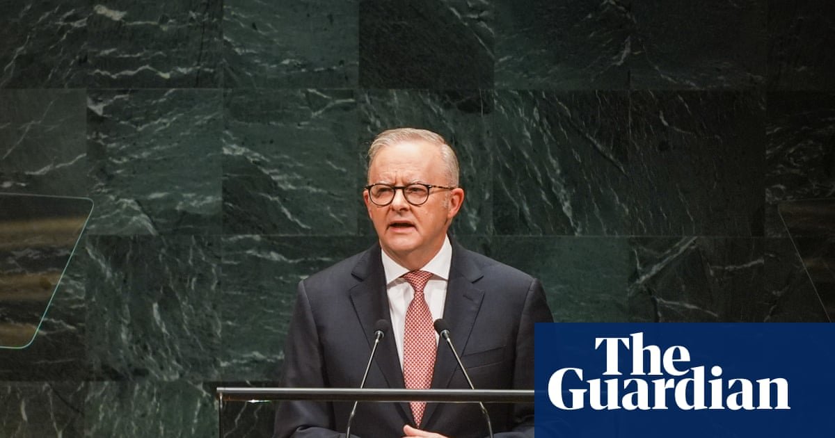 ‘We can’t ignore AI or prevent it,’ Anthony Albanese tells UN general assembly – video