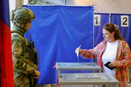 Ukraine fires drone barrage as Russia launches elections