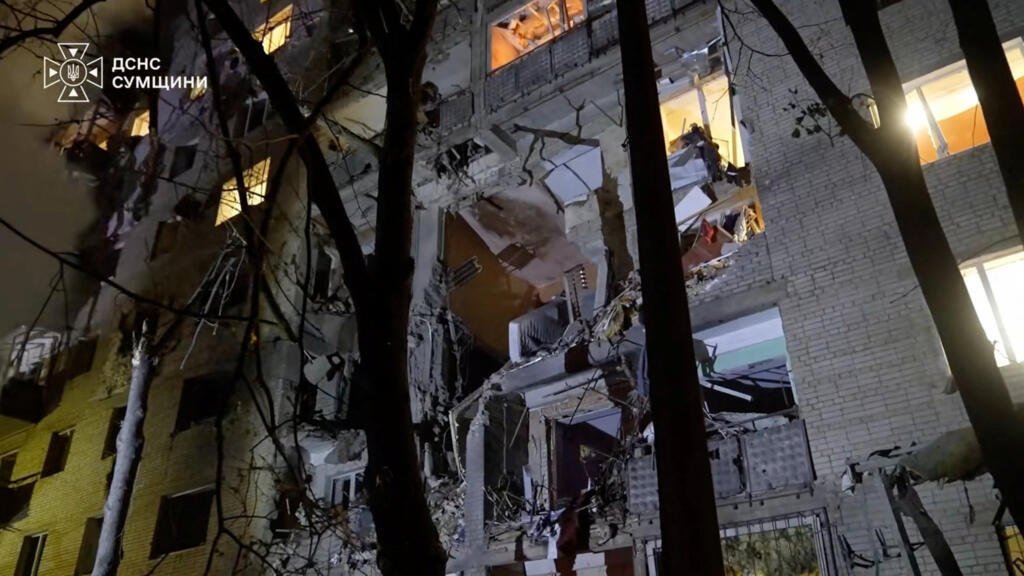 Ukraine live: Russian strike on apartment building in Ukraine's Sumy kills at least two