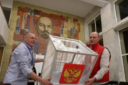 Polls close in Russian wartime election with ruling party set to dominate
