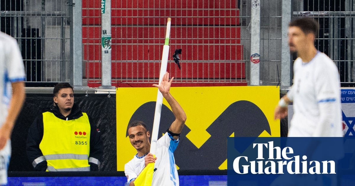 Israel’s Saied Abu Farchi sent off for gun gesture celebration in defeat by Austria