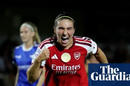 Mariona Caldentey penalty provides late WCL relief for Arsenal against Køge