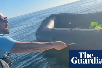 Far-right activist Daniel Thomas slashes dinghy in Channel with blade while rescue worker onboard