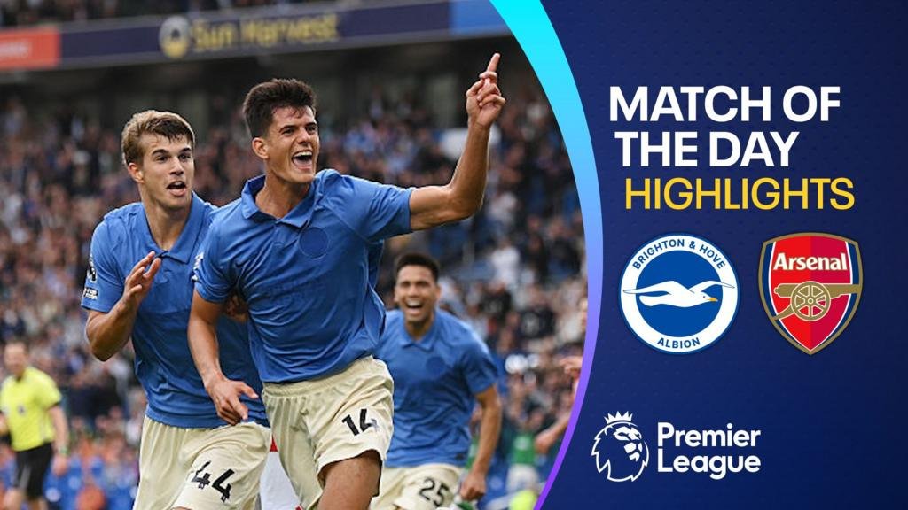 Brighton cruise past Arsenal to end the champion's perfect start