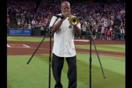 WATCH:  David Muir shares moment quick-thinking trumpeter saves anthem performance