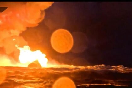 WATCH:  SpaceX Starship splashes down after successful 1st orbital flight test