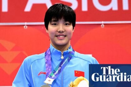 Thirteen-year-old swim sensation sets women’s 200m butterfly record at Asian Games