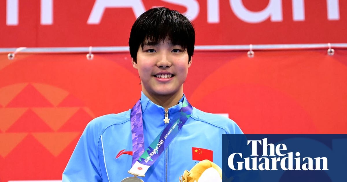 Thirteen-year-old swim sensation sets women’s 200m butterfly record at Asian Games
