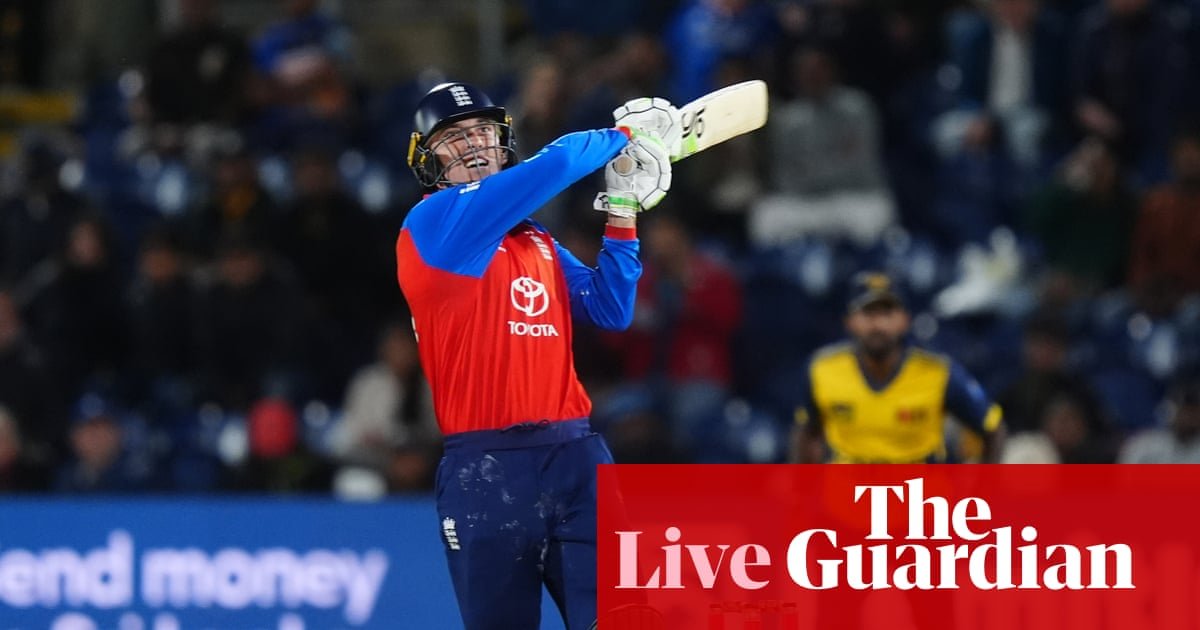 England v Sri Lanka: second men’s cricket T20 international – live