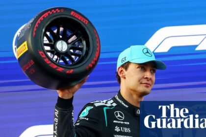 Kimi Antonelli hits wall as George Russell takes F1 Azerbaijan GP pole