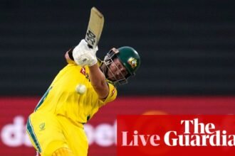 South Africa v Australia: second men’s one-day international – live