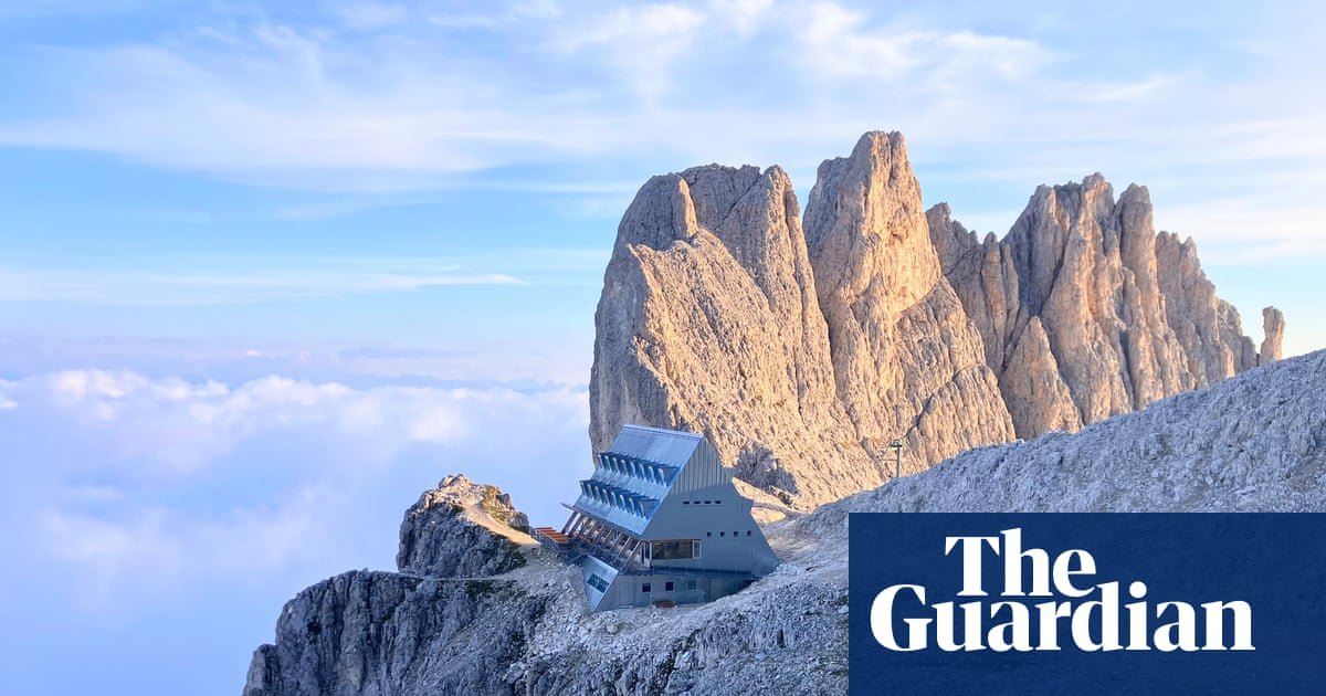 ‘Like a Bond villain’s lair’: I climbed the Dolomites to the world’s most spectacular mountain hut