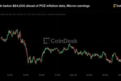 Live updates: Bitcoin below $84,000 ahead of PCE inflation data, Micron earnings