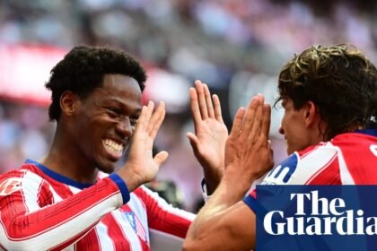 Jonathan David earns Atlético precious win over 10-man Real Madrid in fractious derby