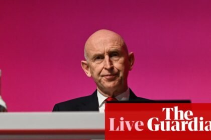 Chancellor John Healey to promise ‘new age of industrialisation’ in speech to Labour conference – UK politics live