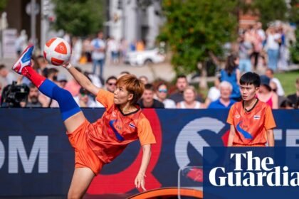 Balletic hits and bicycle kicks: Teqball comes of age at the Asian Games