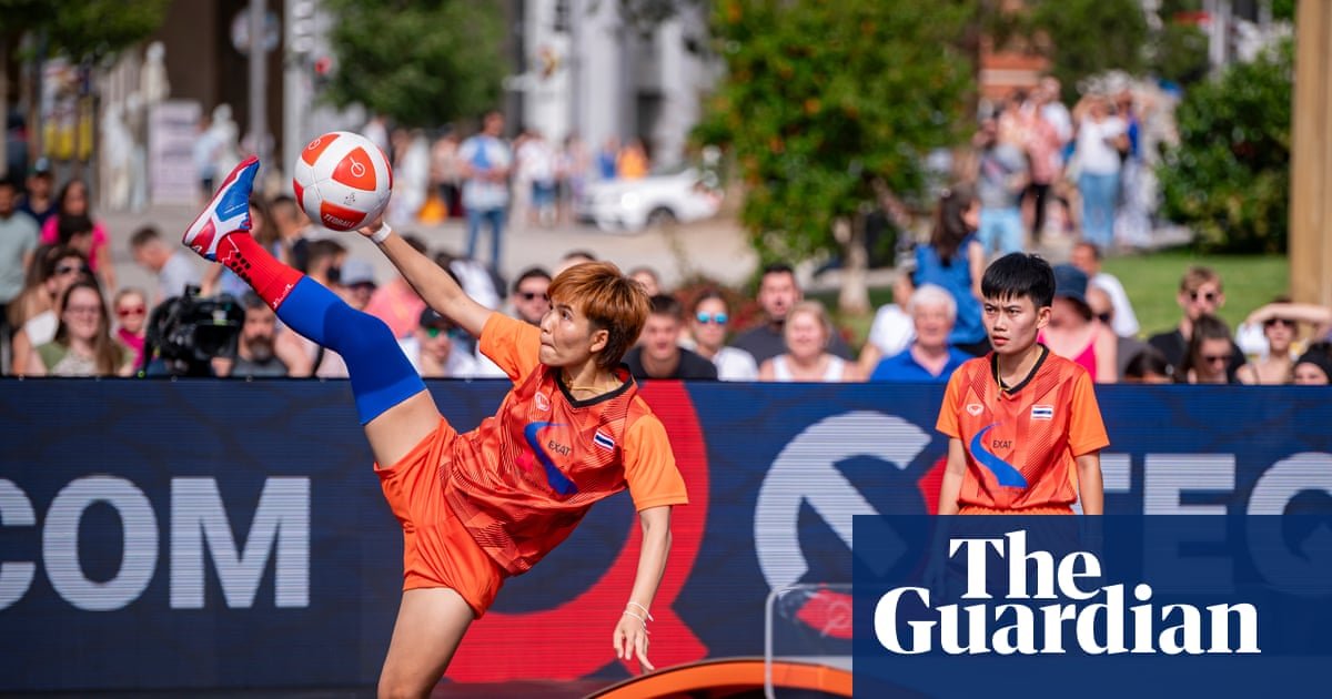 Balletic hits and bicycle kicks: Teqball comes of age at the Asian Games
