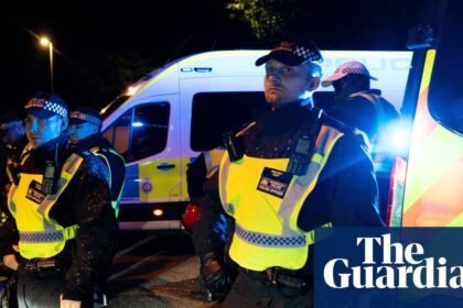 Three charged with assault after anti-migration protests in Hampshire