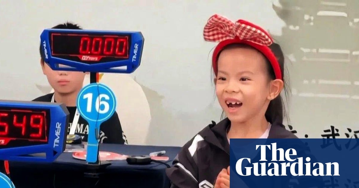 Six-year-old Chinese girl ‘sets new women’s Rubik’s Cube world record’