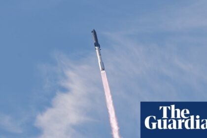 ‘Starship is in orbit’: cheers go up as huge SpaceX rocket circles Earth for first time