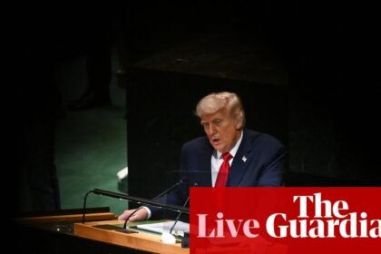 Trump set to address UNGA with Middle East and Ukraine on agenda – US politics live