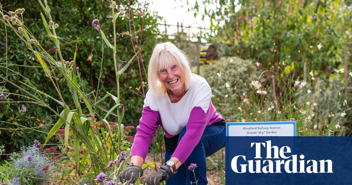 ‘It’s transformed the village’: the volunteers greening up Britain’s train stations