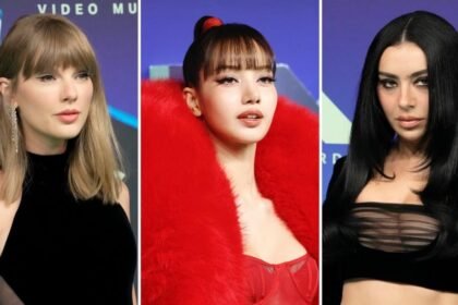 Taylor Swift and Charli XCX among stars to light up VMAs red carpet