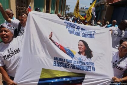 Venezuelans demand opposition leader Machado's return