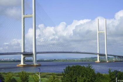 North Korea has recently completed two road bridges easing transport to strategic allies Russia and China