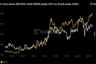 Bitcoin rises above $81,000, while NEAR jumps 23% on Zcash swap traffic